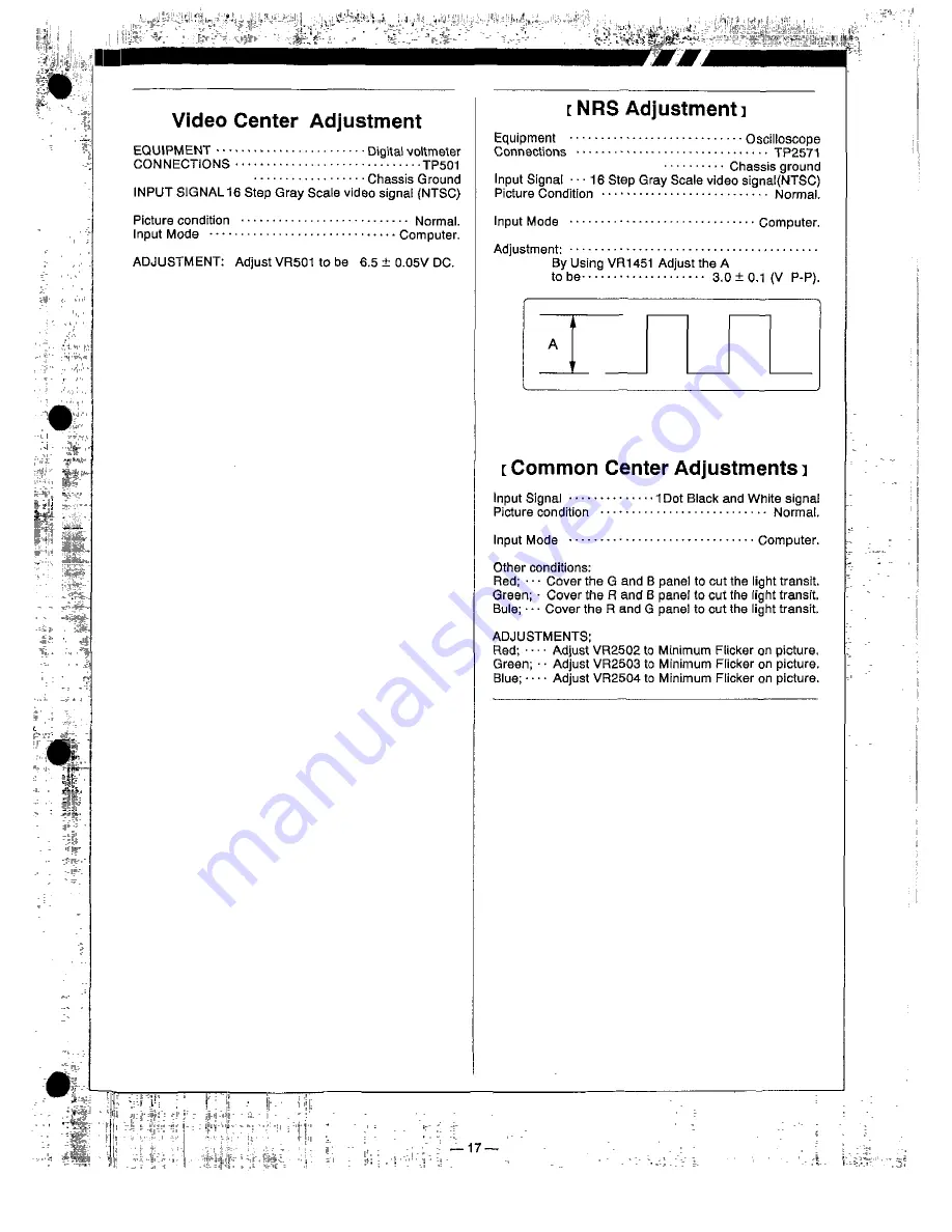 Sanyo PLC-8800E Скачать руководство пользователя страница 17