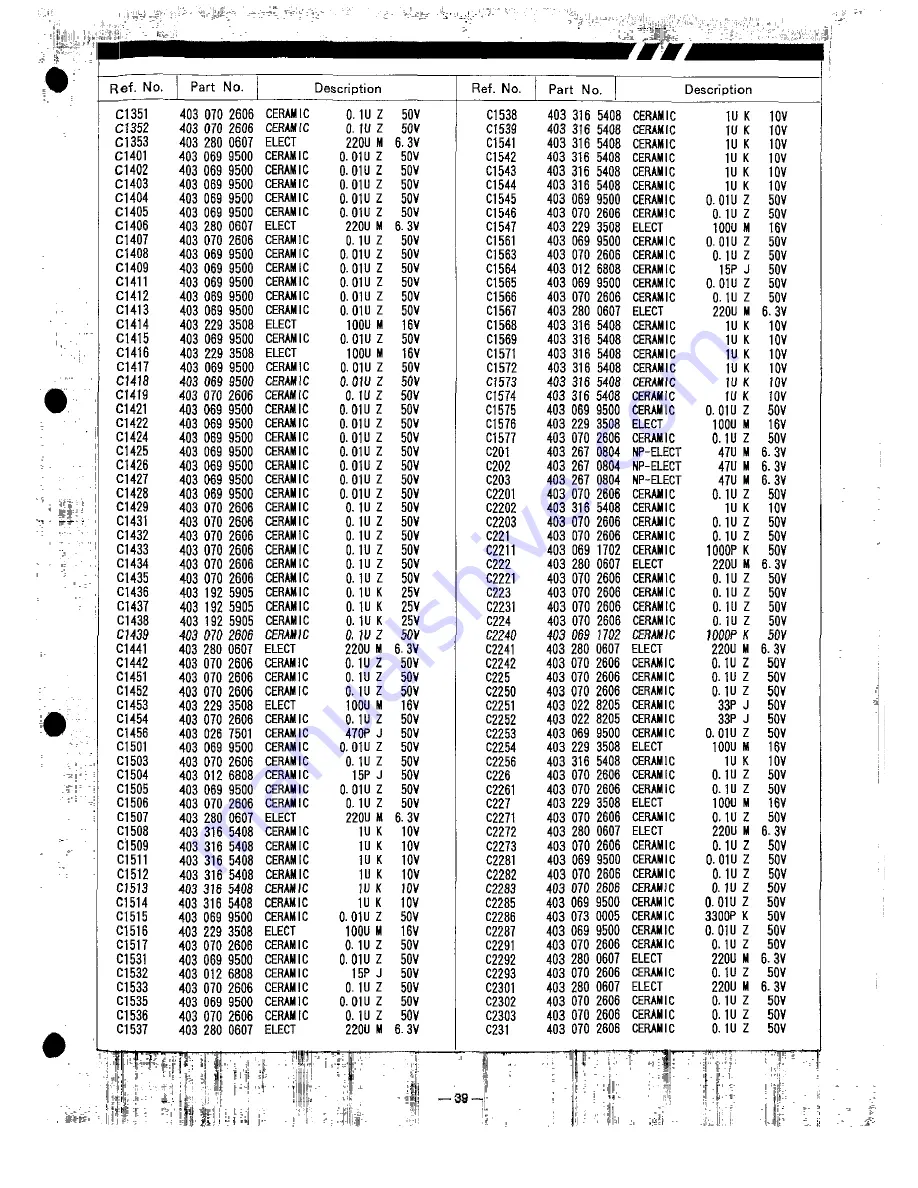 Sanyo PLC-8800E Service Manual Download Page 39