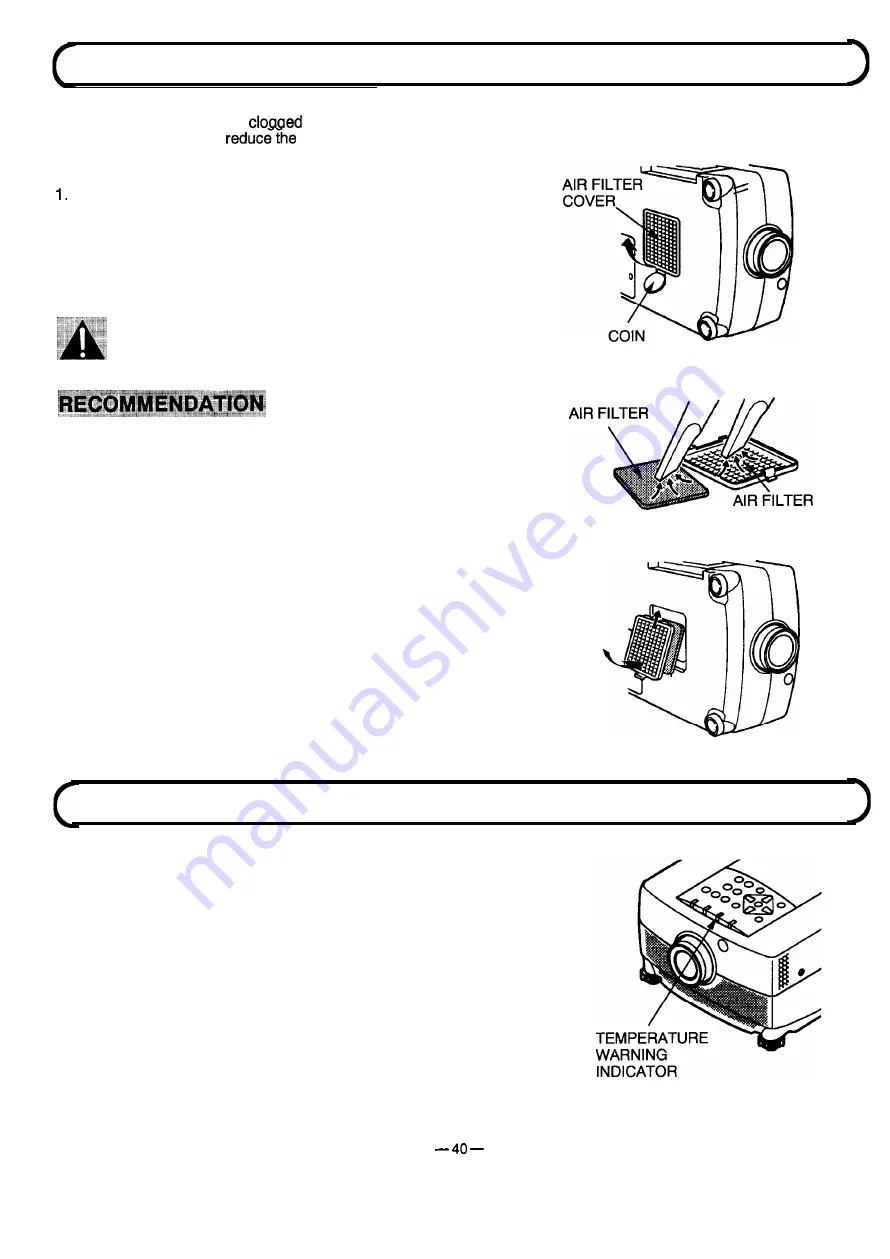 Sanyo PLC-8815E Owner'S Instruction Manual Download Page 40