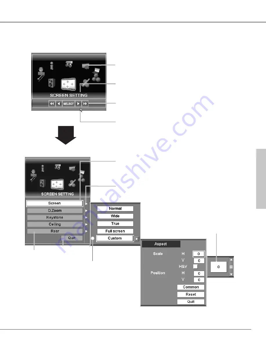 Sanyo PLC-EF60 Owner'S Manual Download Page 35