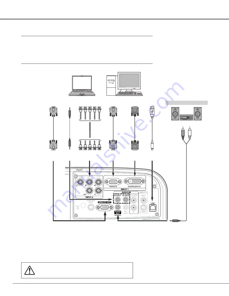 Sanyo PLC-ET40L Owner'S Manual Download Page 20