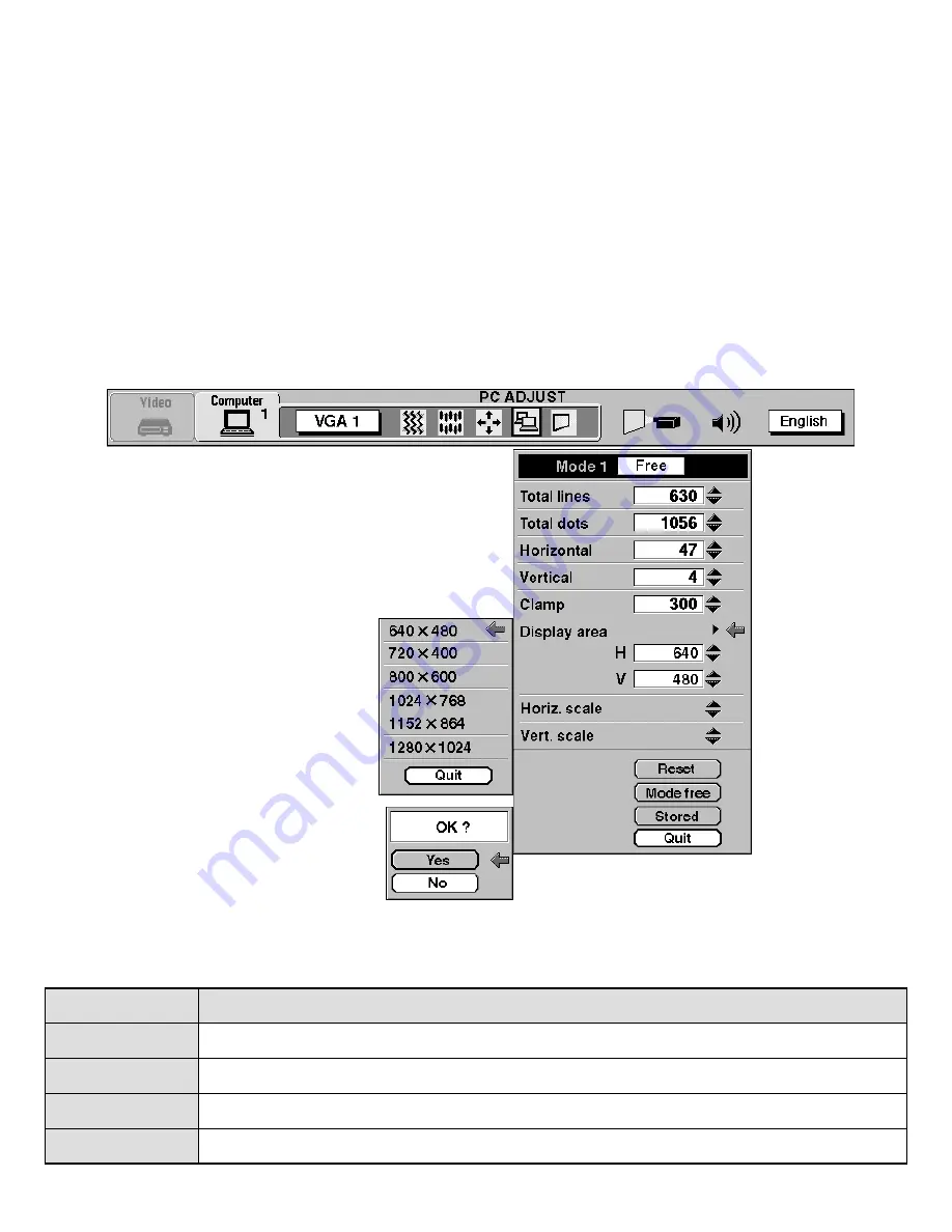 Sanyo PLC-SP20 Owner'S Manual Download Page 41