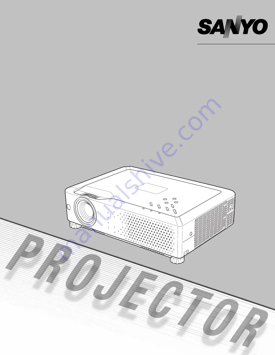 Sanyo PLC-SU70 Owner'S Manual Download Page 1