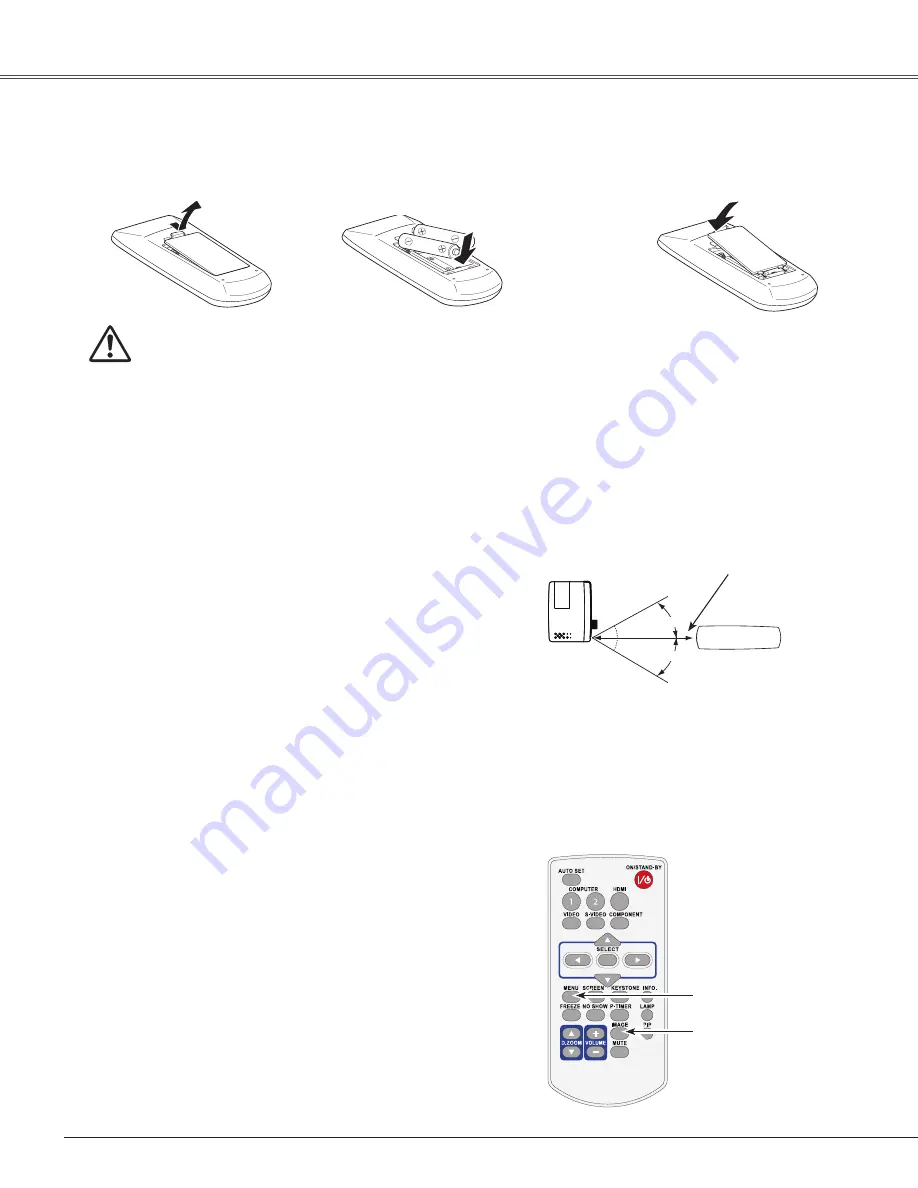 Sanyo PLC-WR251 - True WXGA Projector Скачать руководство пользователя страница 12