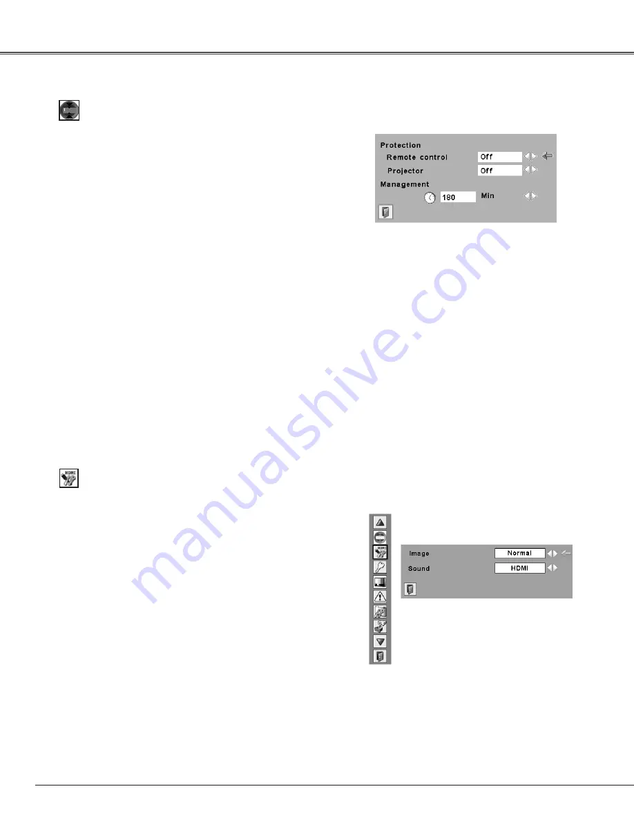 Sanyo PLC WTC500AL Owner'S Manual Download Page 58