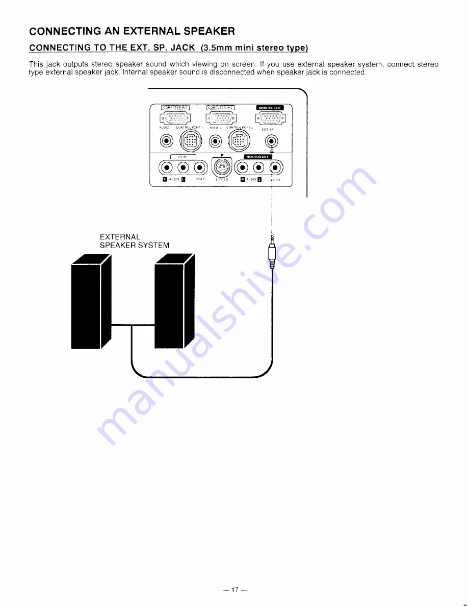 Sanyo PLC-XP10N Скачать руководство пользователя страница 17