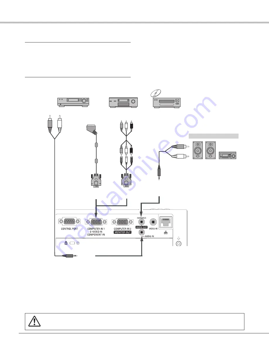 Sanyo PLC-XR301 - XGA Projector With 3000 Lumens Owner'S Manual Download Page 16