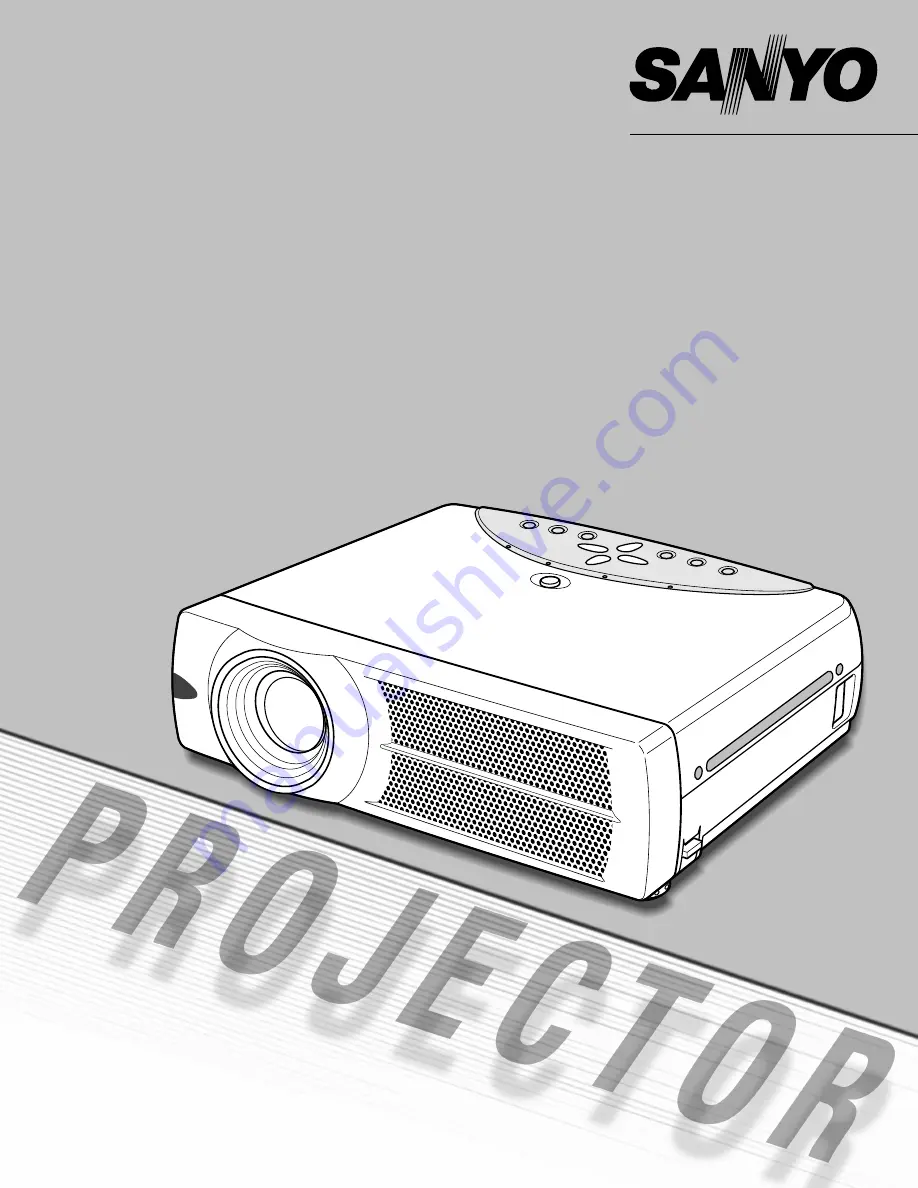 Sanyo PLC-XU32 Owner'S Manual Download Page 1