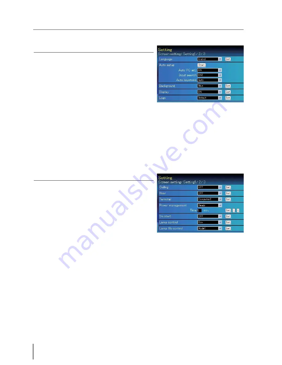 Sanyo PLC-XW300 Owner'S Manual Download Page 117