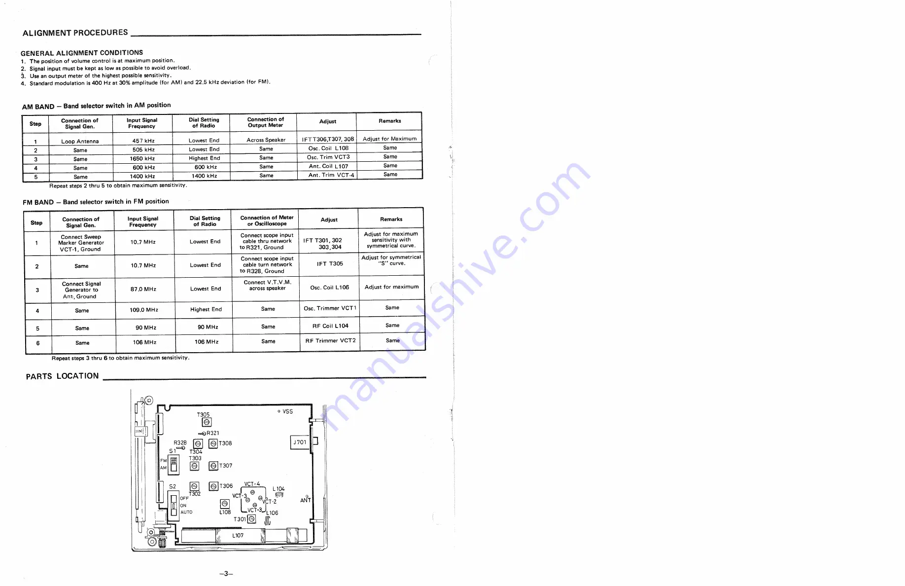 Sanyo RM 5900 Service Manual Download Page 4