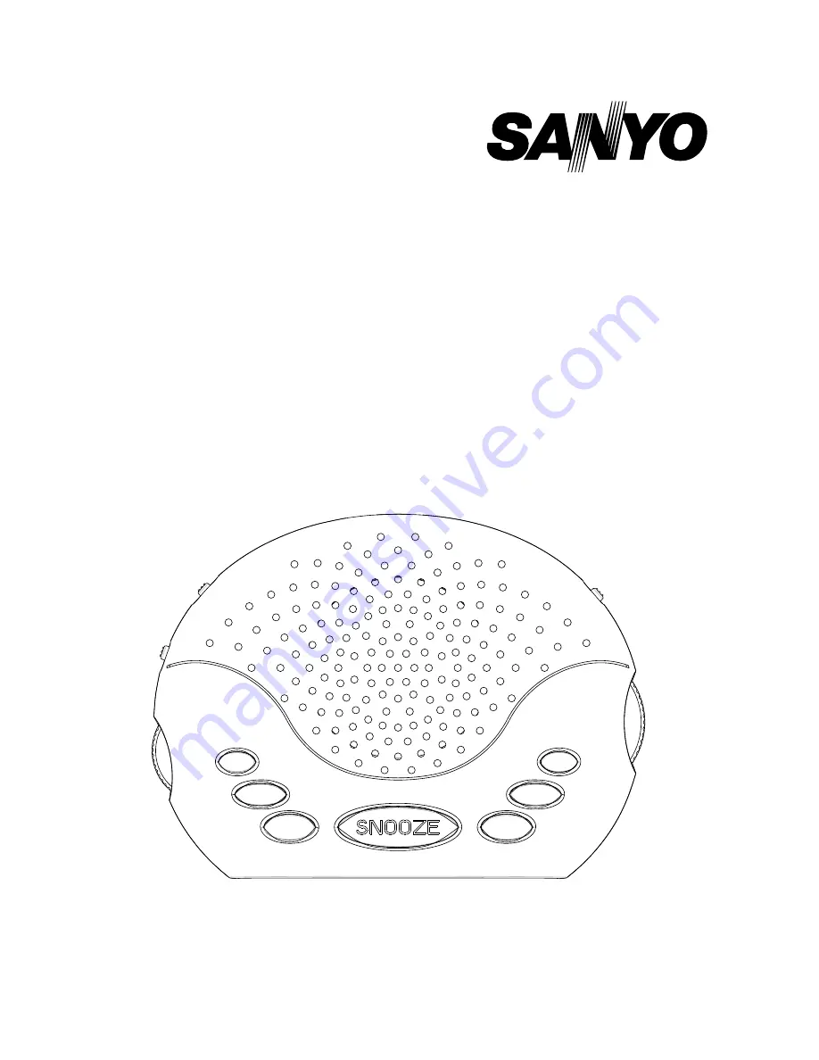 Sanyo RM-X106W Скачать руководство пользователя страница 1