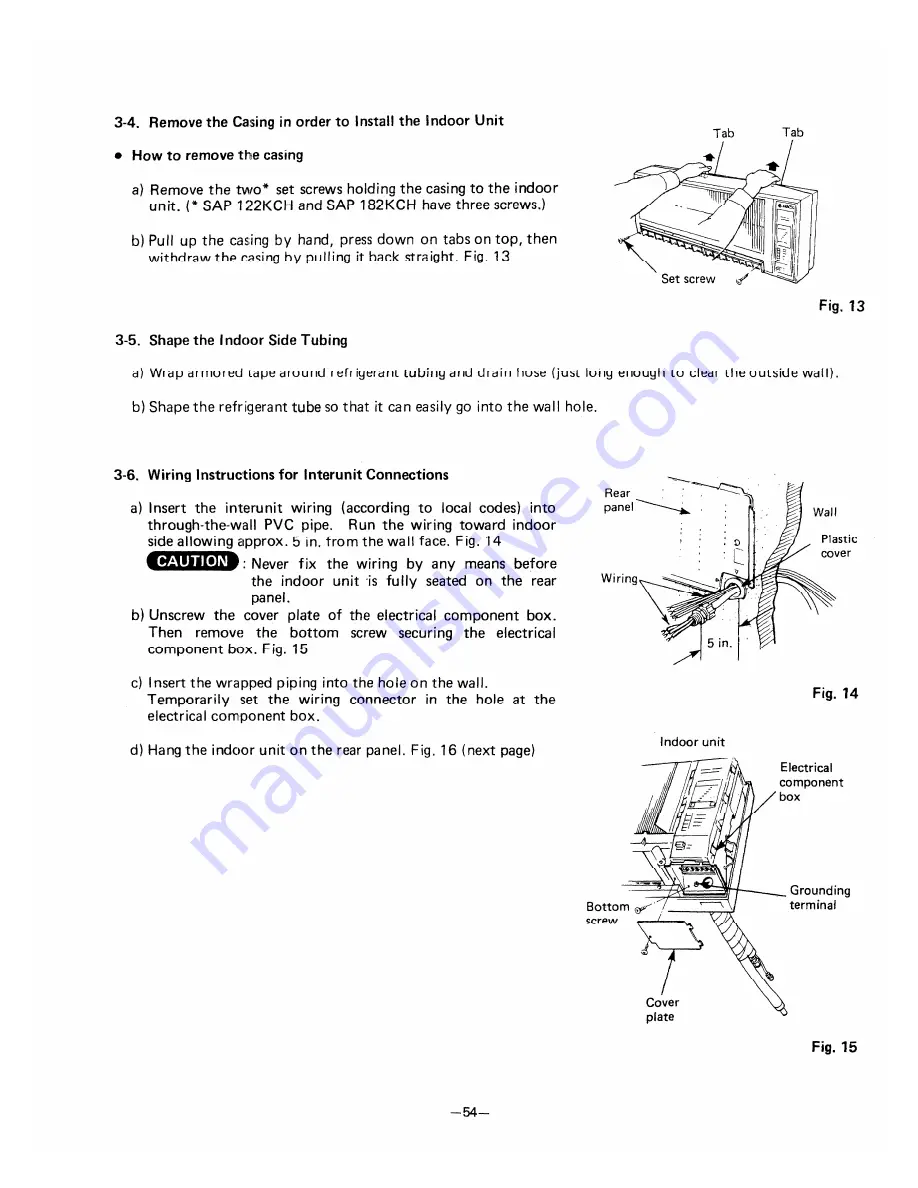 Sanyo SAP121C Service Manual Download Page 54