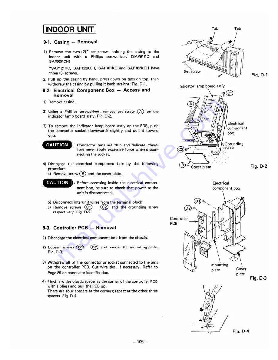 Sanyo SAP121C Скачать руководство пользователя страница 109