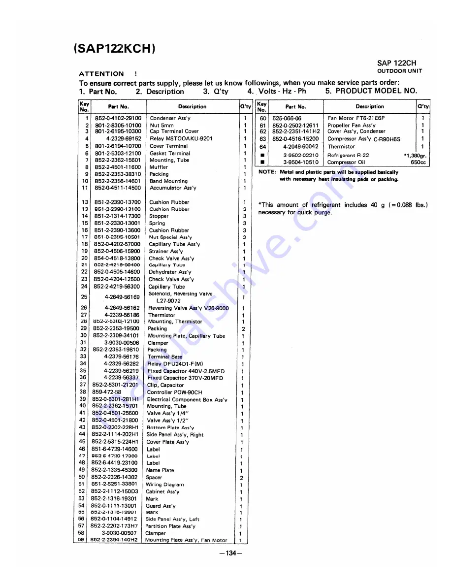 Sanyo SAP121C Скачать руководство пользователя страница 137