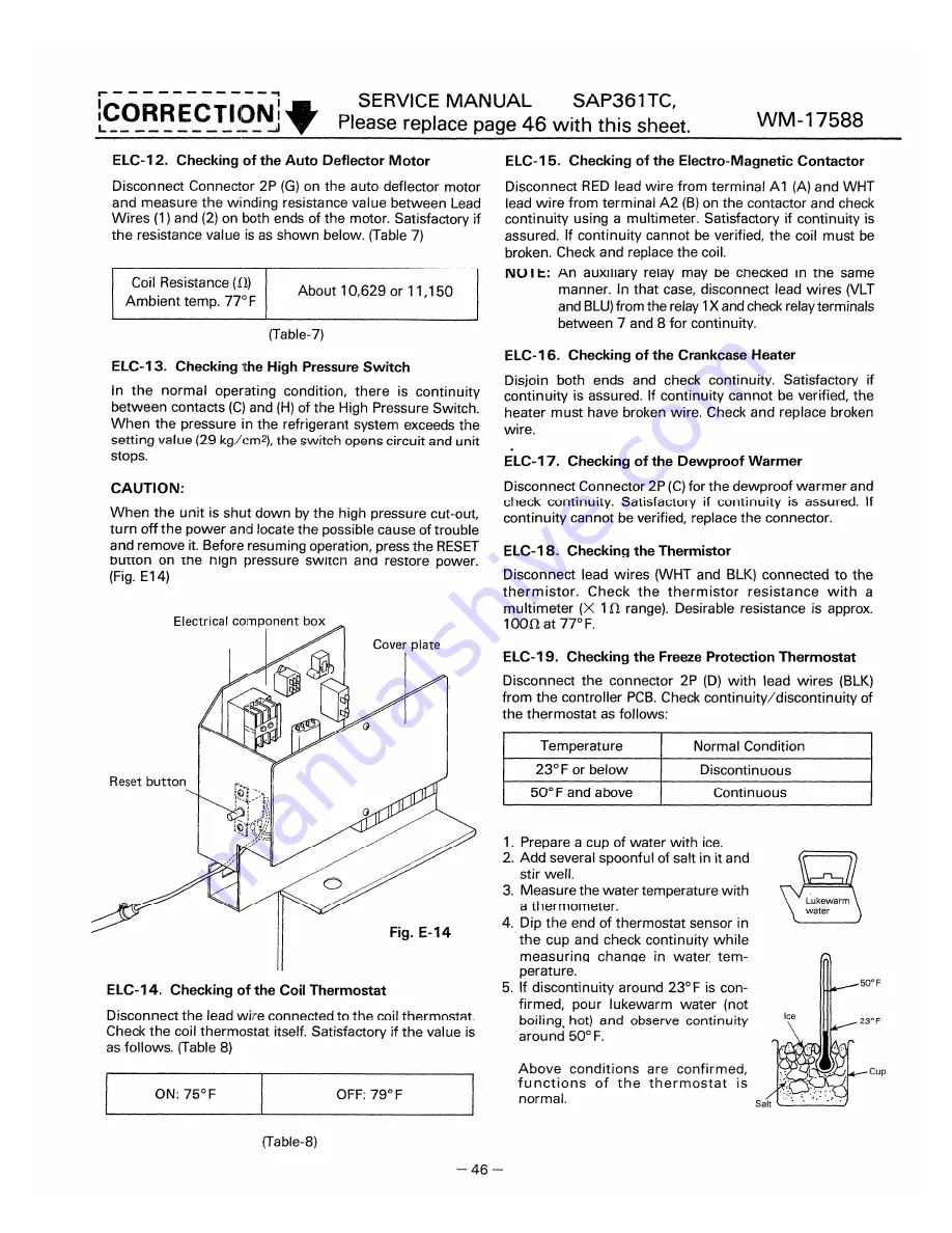 Sanyo SAP361TC Service Manual Download Page 48