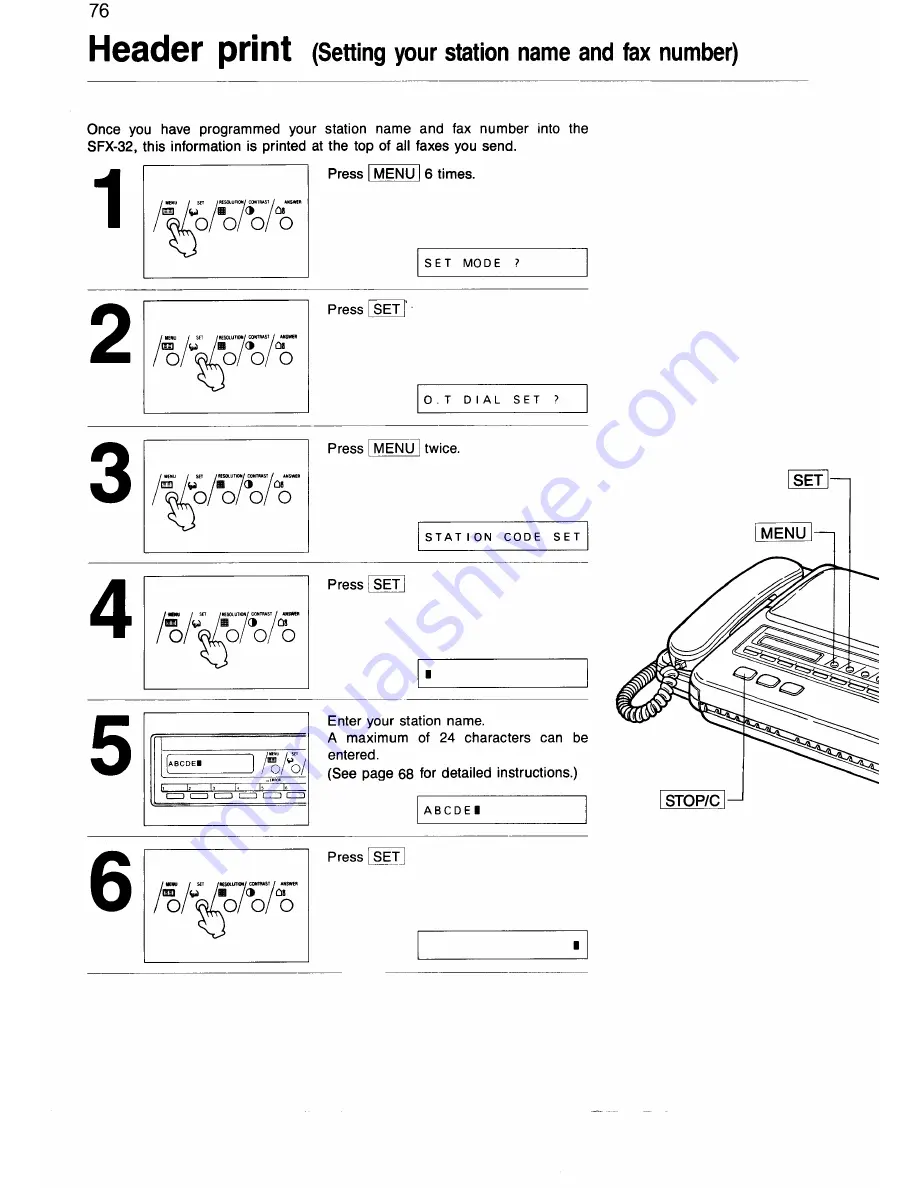 Sanyo SFX-32 Instruction Manual Download Page 77