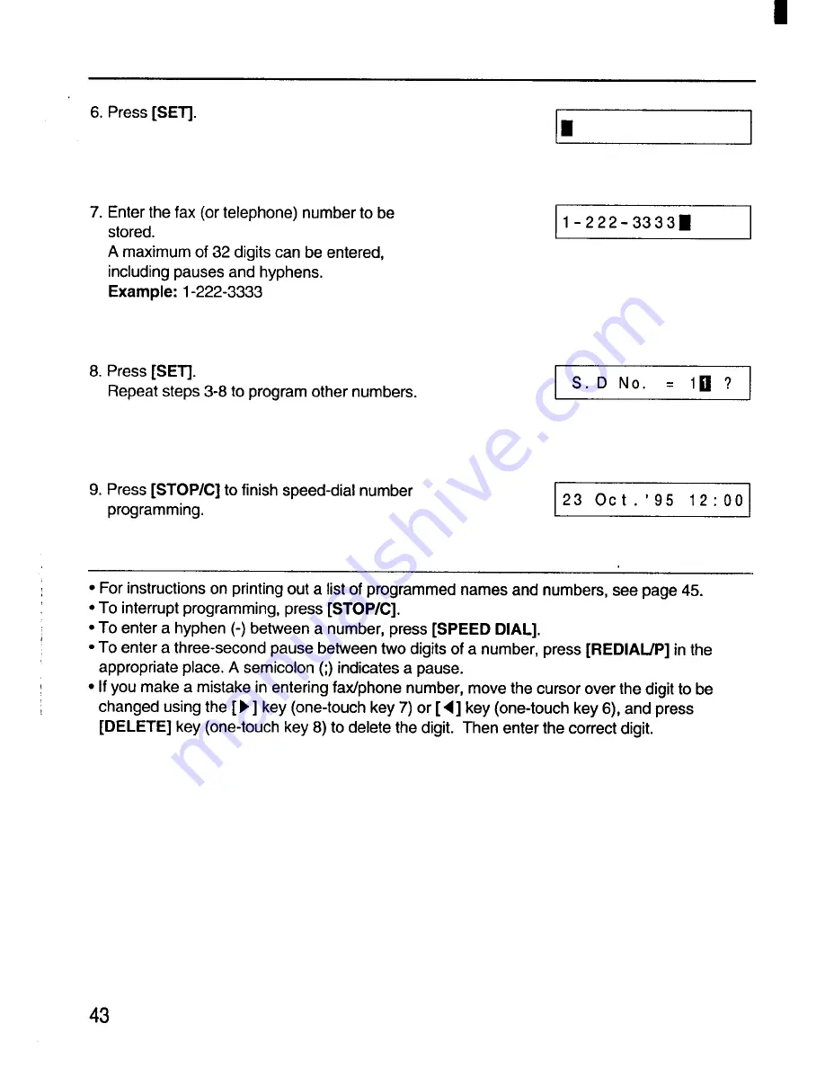 Sanyo SFX-33 Instruction Manual Download Page 44