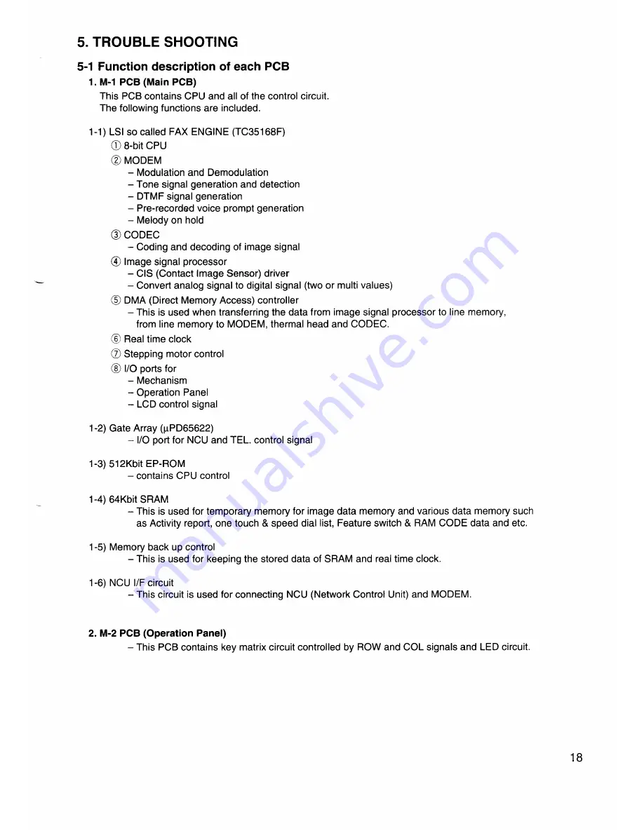 Sanyo SFX-33 Service Manual Download Page 18