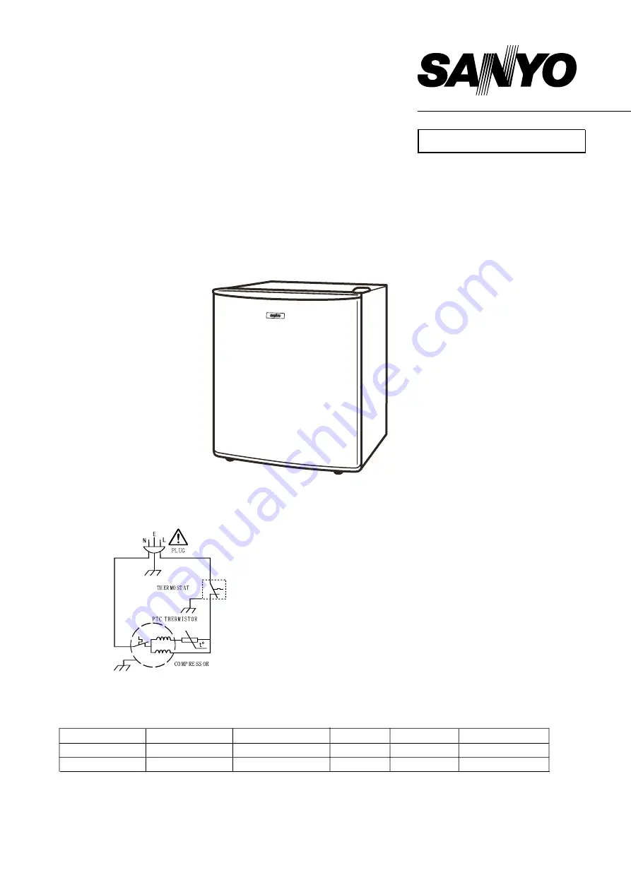 Sanyo SR-A1780W Скачать руководство пользователя страница 1