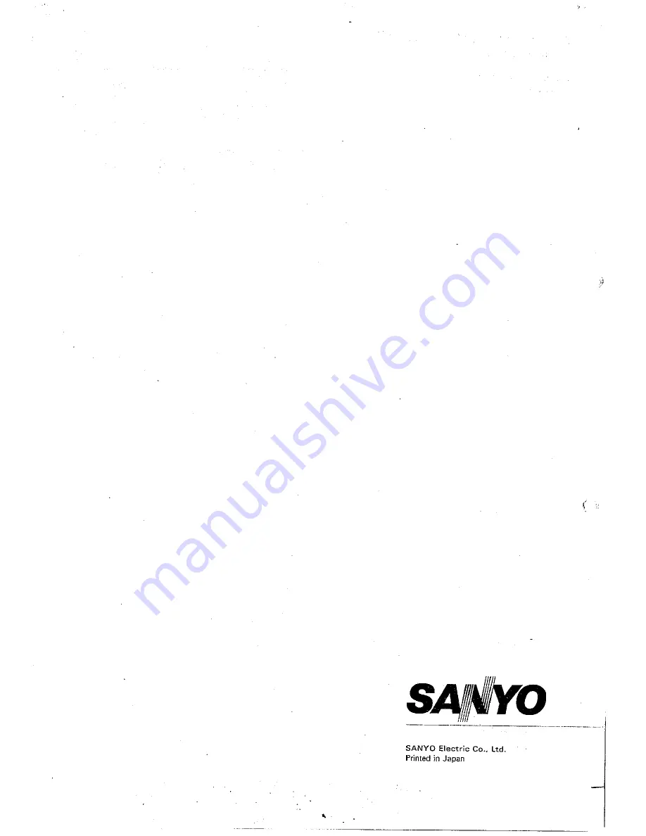 Sanyo SR41XC Service Manual Download Page 40