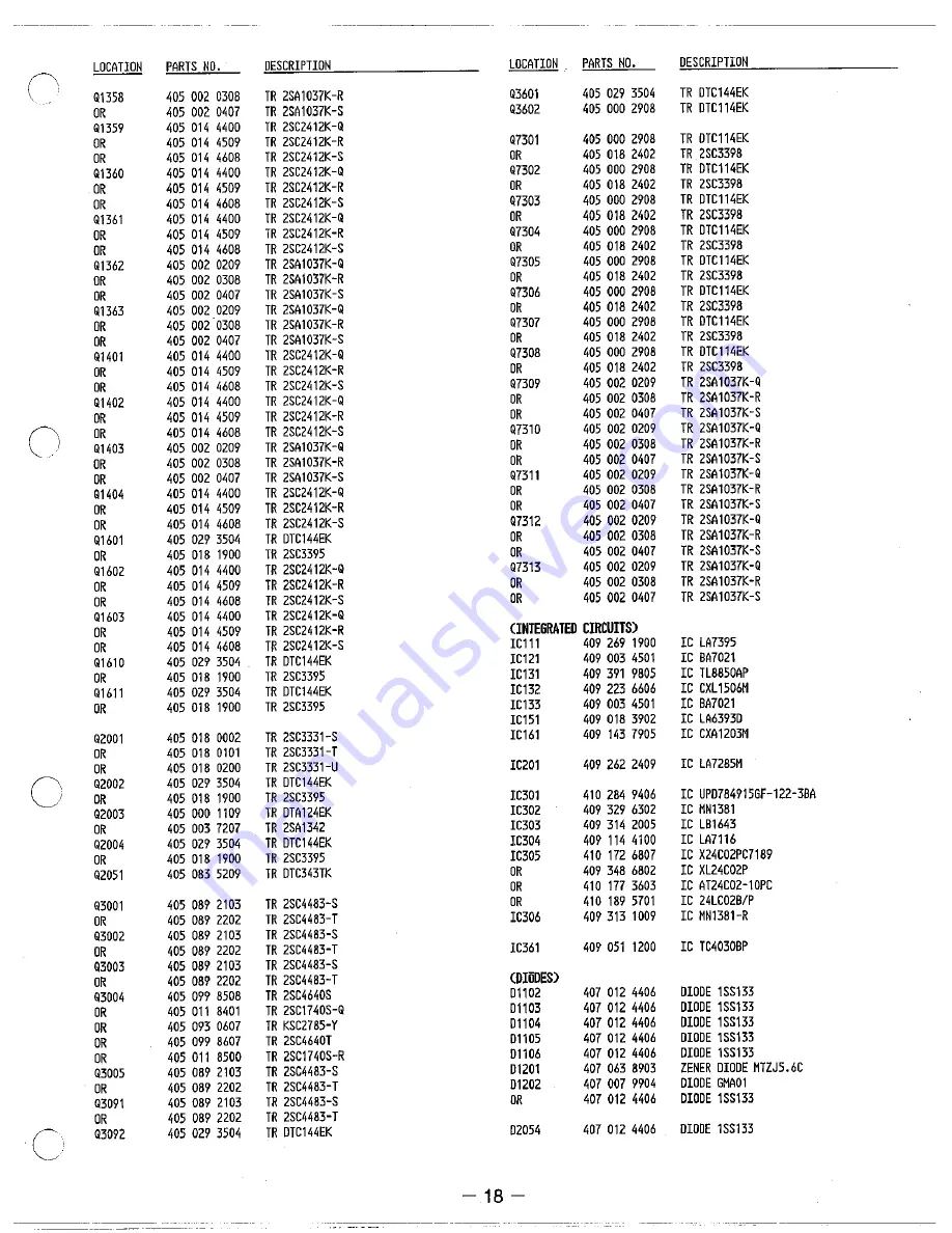 Sanyo SRT-600P Service Manual Download Page 19