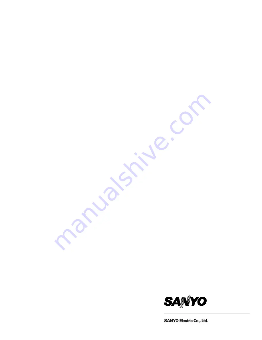 Sanyo U-304 Instruction Manual Download Page 8