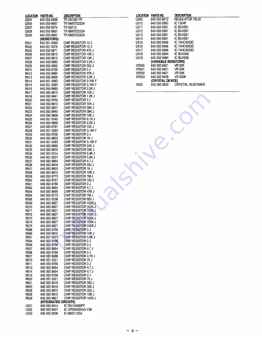 Sanyo VCB-3442P Service Manual Download Page 9