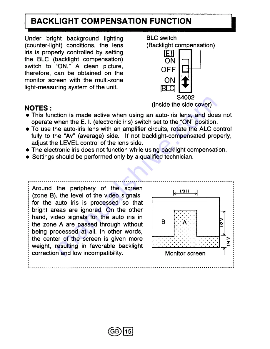 Sanyo VCC-3974P Instruction Manual Download Page 17