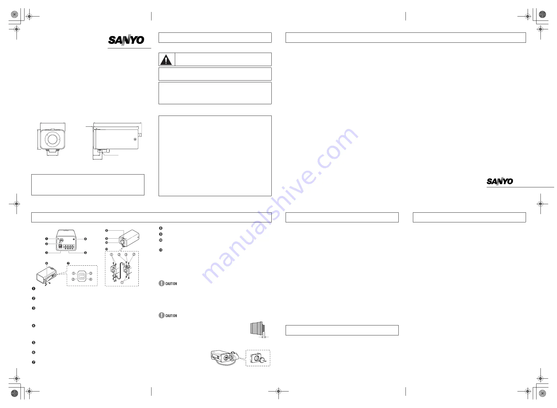 Sanyo Vcc-4344 Instruction Manual Download Page 1