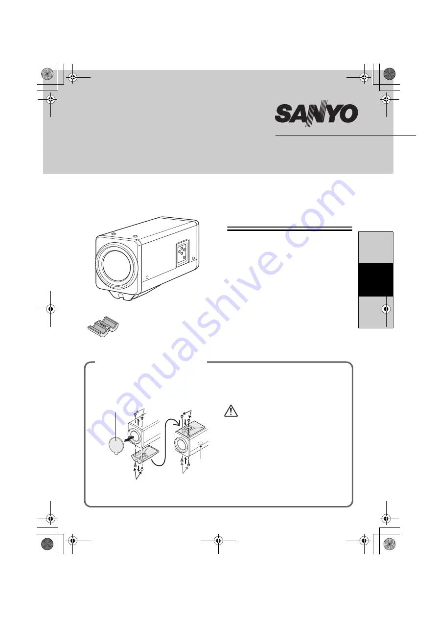 Sanyo VCC-ZM600 Installation Manual Download Page 15