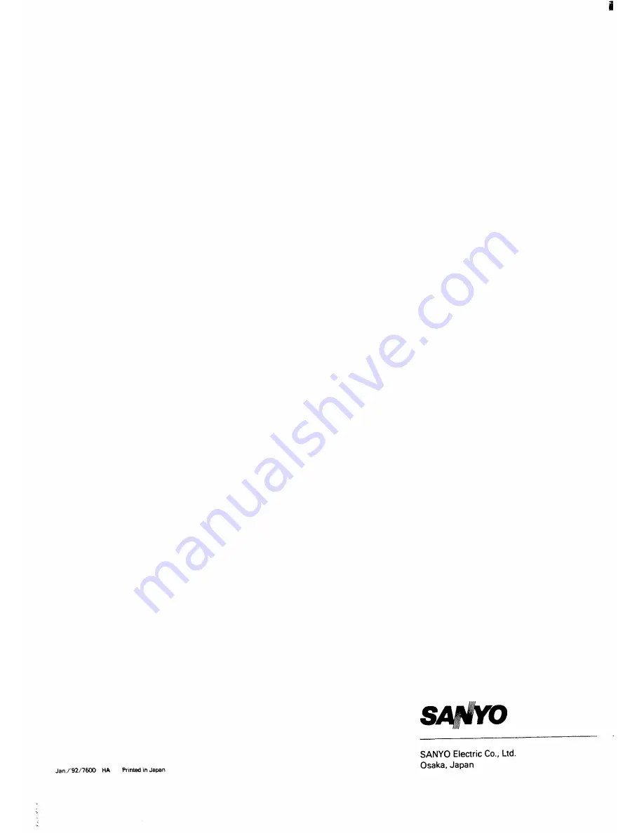 Sanyo VHR-220 series Service Manual Download Page 10