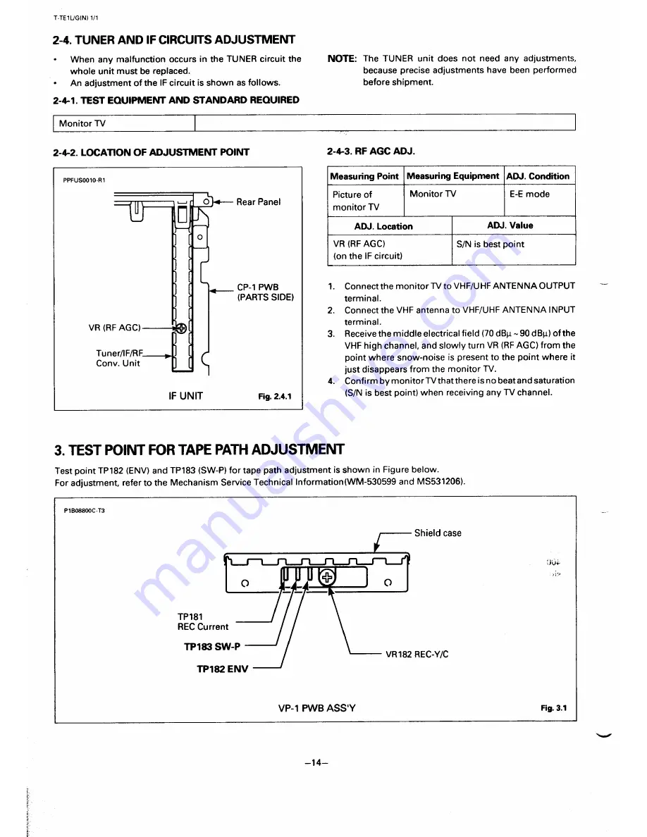 Sanyo VHR-310 Скачать руководство пользователя страница 14