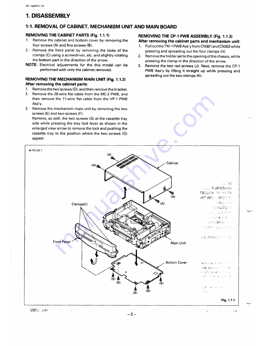 Sanyo VHR-330 Service Manual Download Page 2