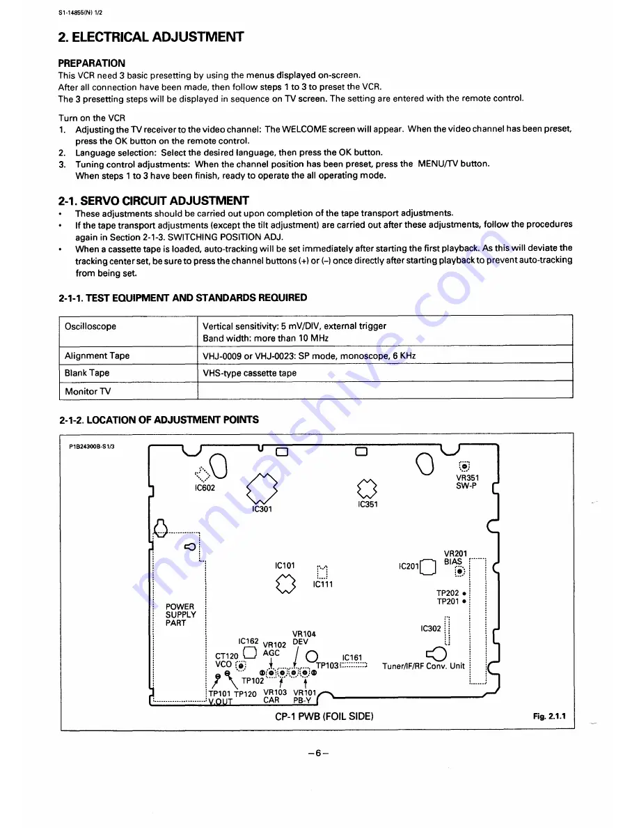 Sanyo VHR-450 Скачать руководство пользователя страница 6