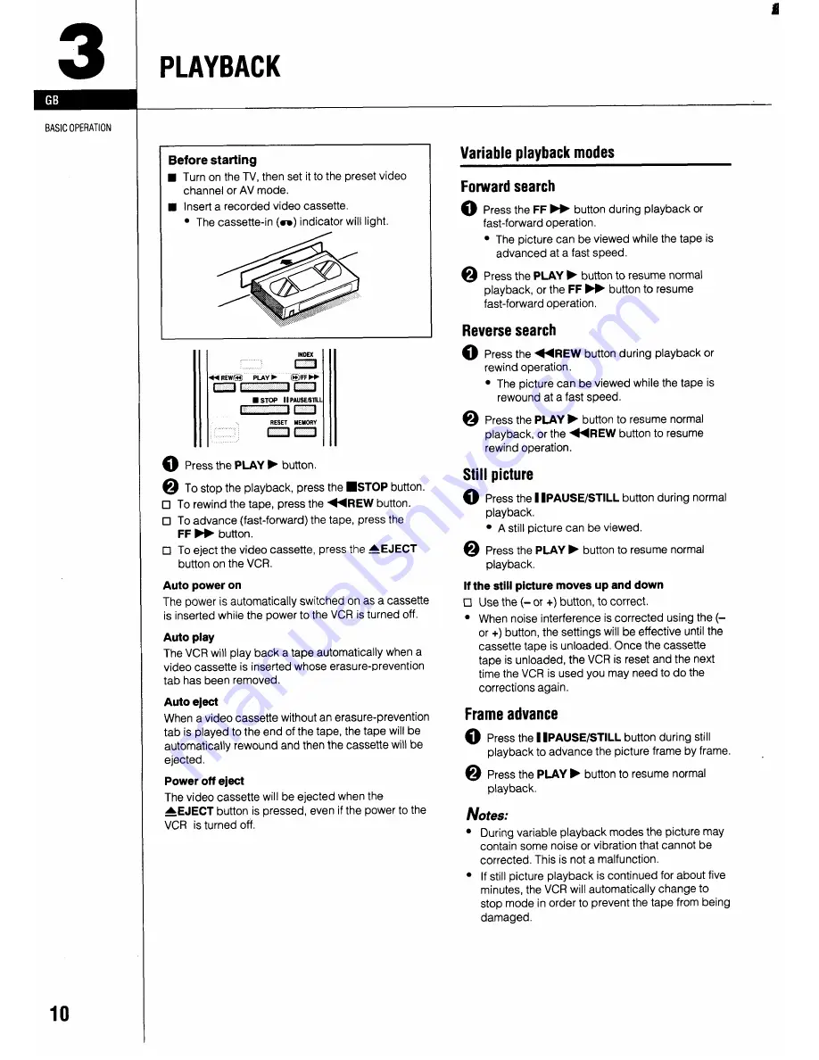 Sanyo VHR-510 Скачать руководство пользователя страница 12