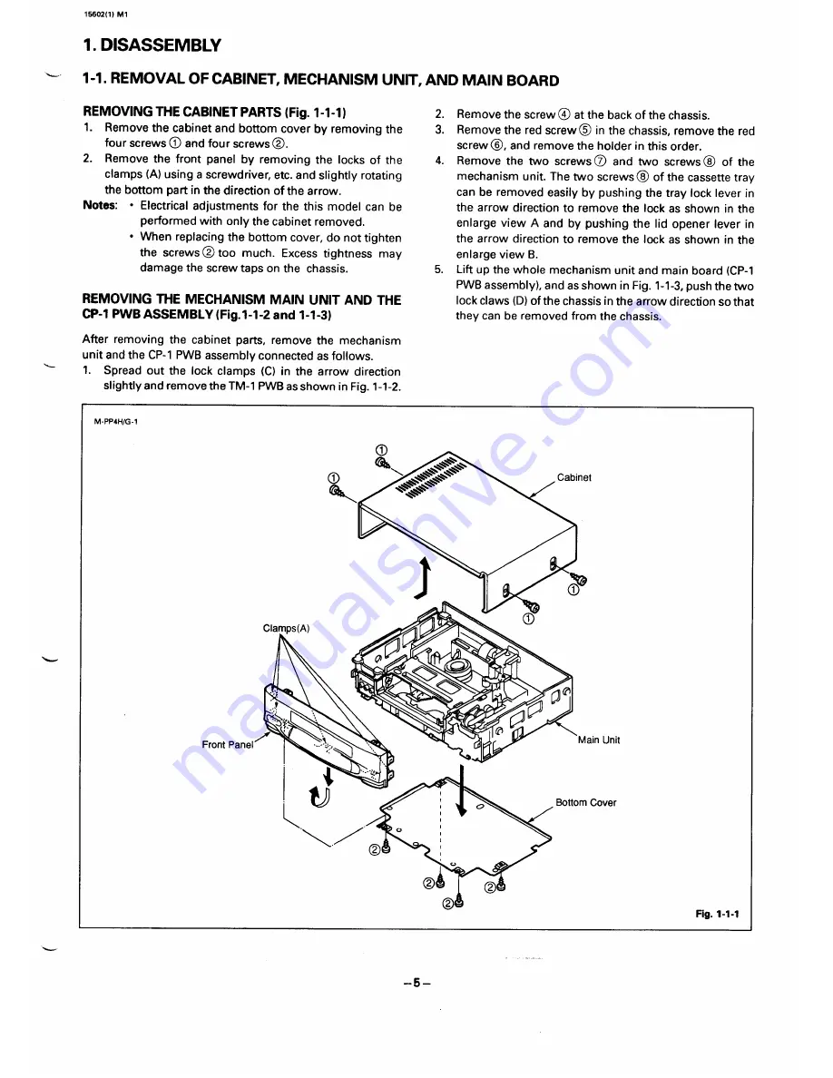 Sanyo VHR-550 Service Manual Download Page 5