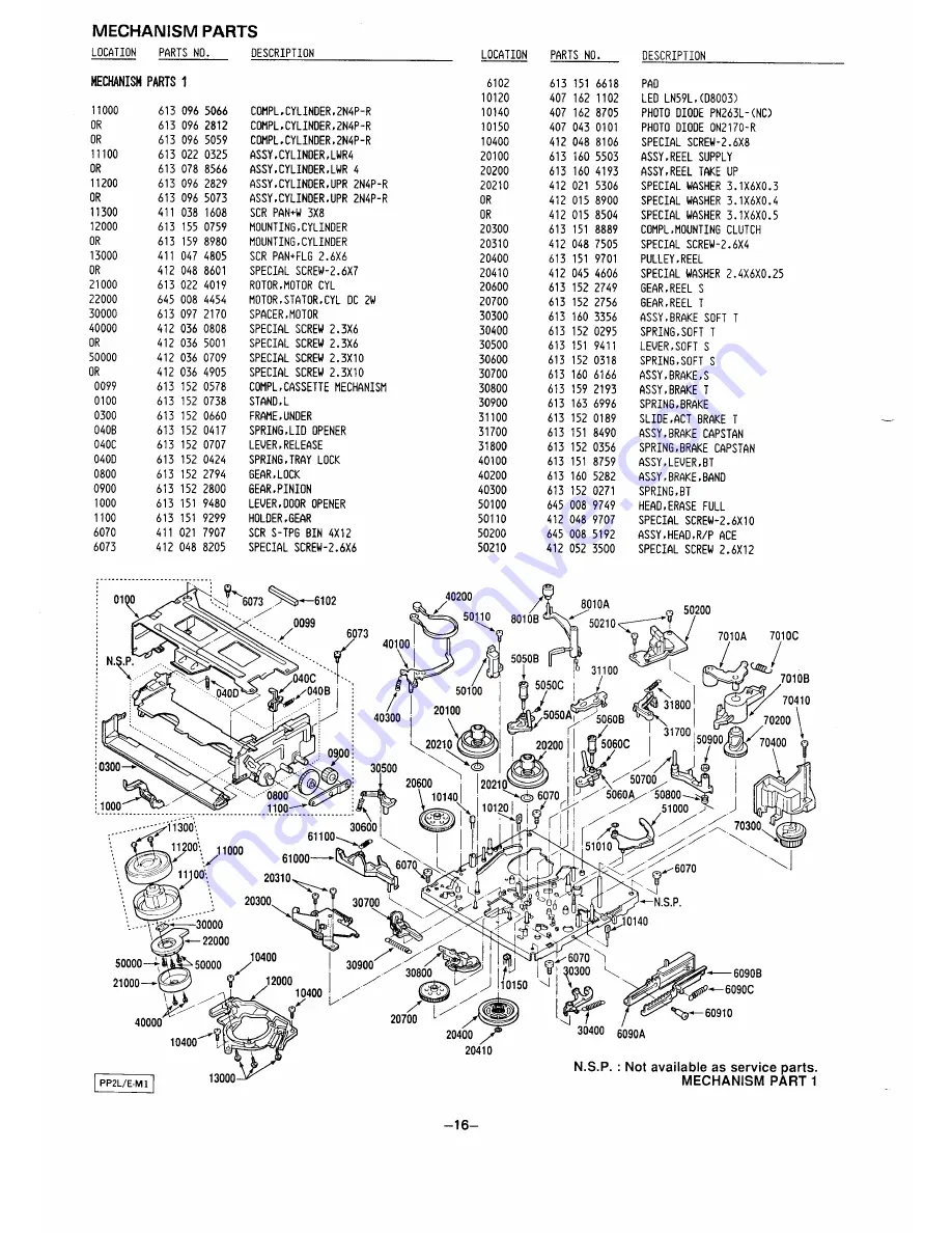 Sanyo VHR-550 Service Manual Download Page 16