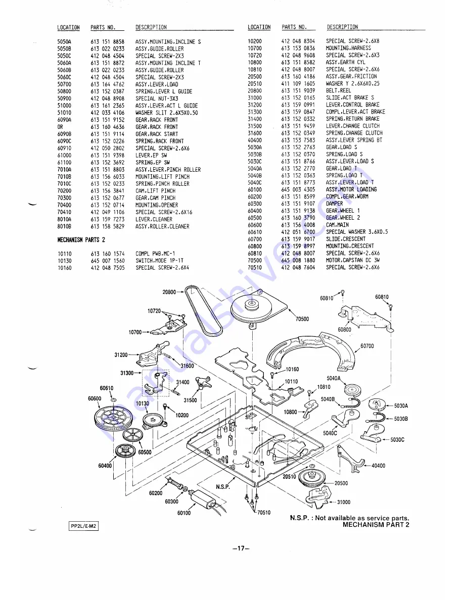 Sanyo VHR-550 Service Manual Download Page 17