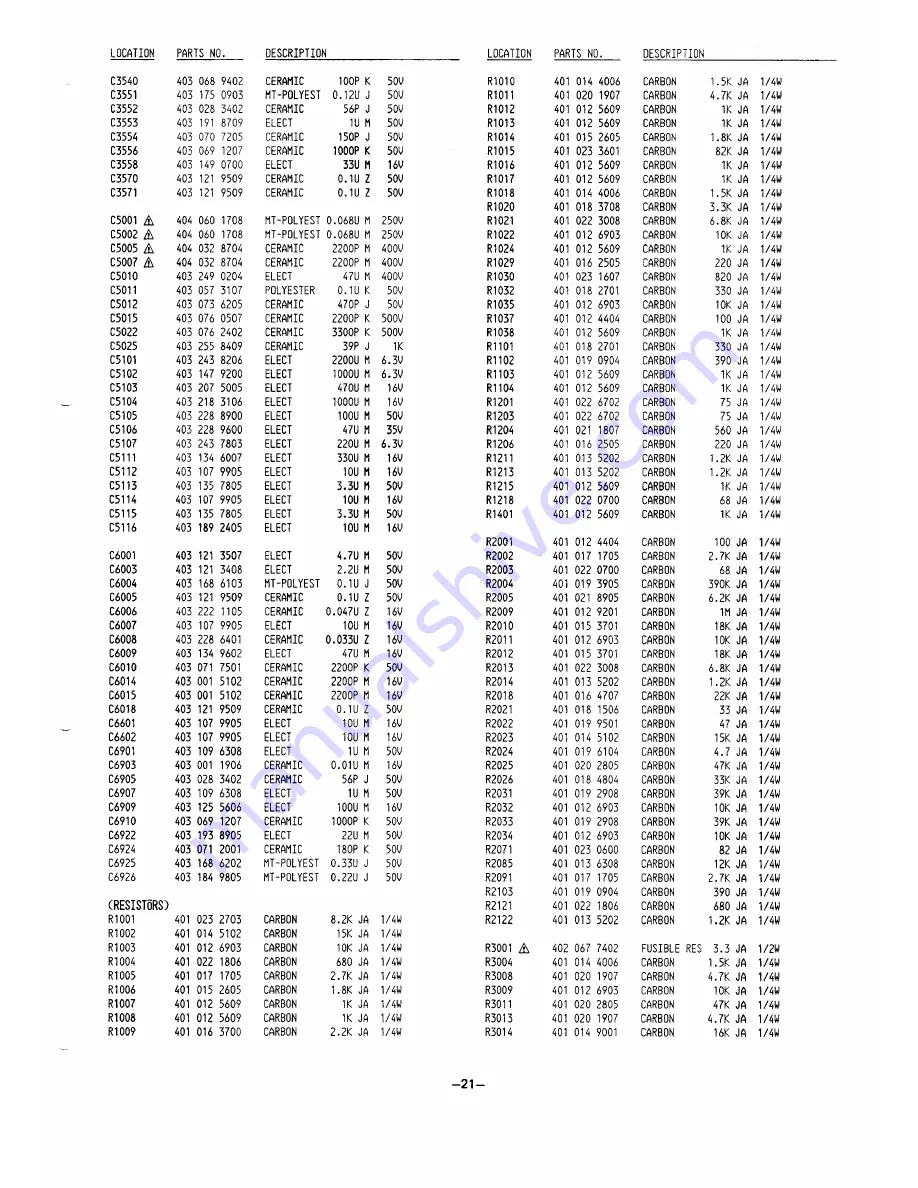 Sanyo VHR-550 Скачать руководство пользователя страница 21