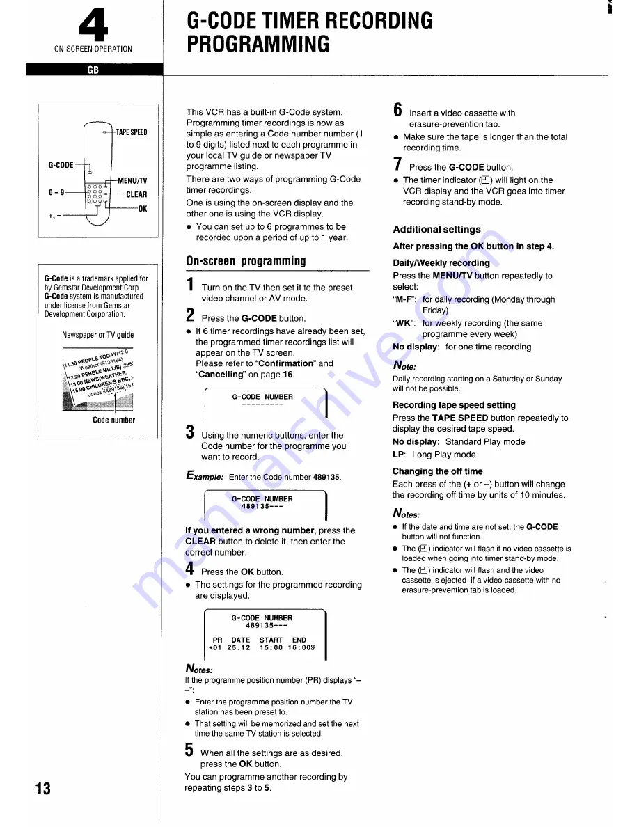 Sanyo VHR-690 Instruction Manual Download Page 14