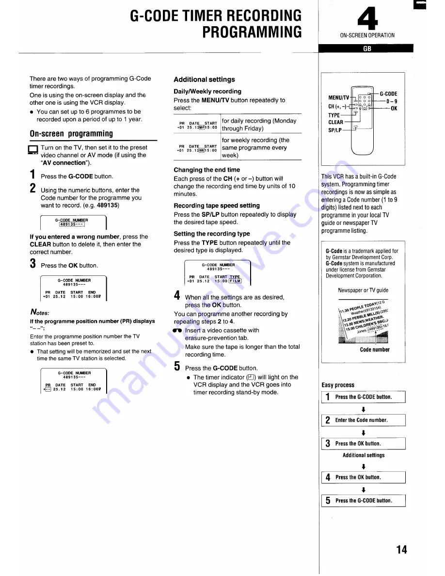 Sanyo VHR-730 Instruction Manual Download Page 15