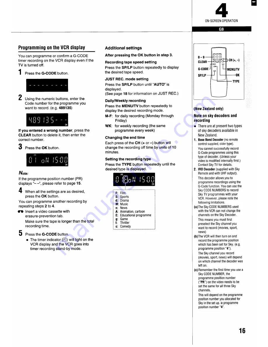 Sanyo VHR-830 Instruction Manual Download Page 17