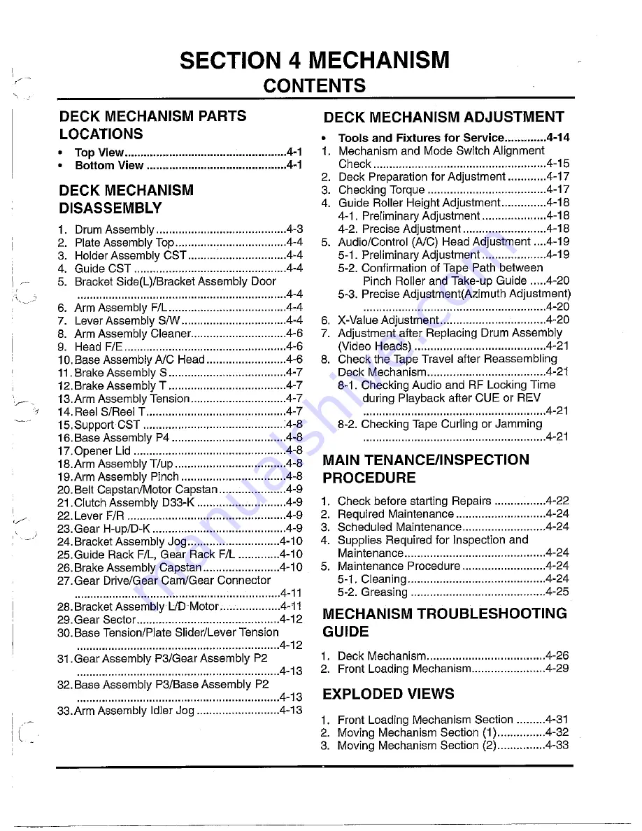 Sanyo VHR-VK210A Service Manual Download Page 33