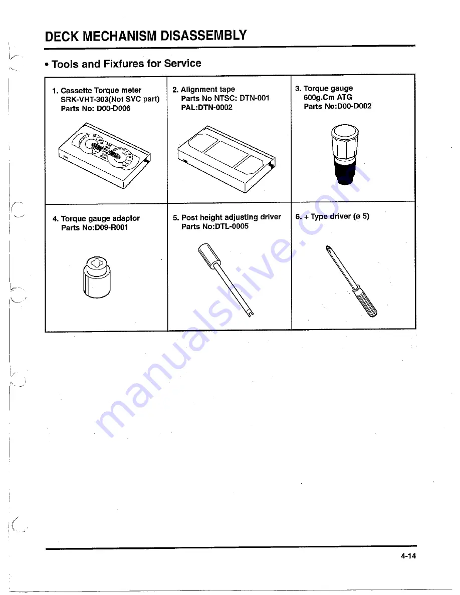 Sanyo VHR-VK210A Скачать руководство пользователя страница 47