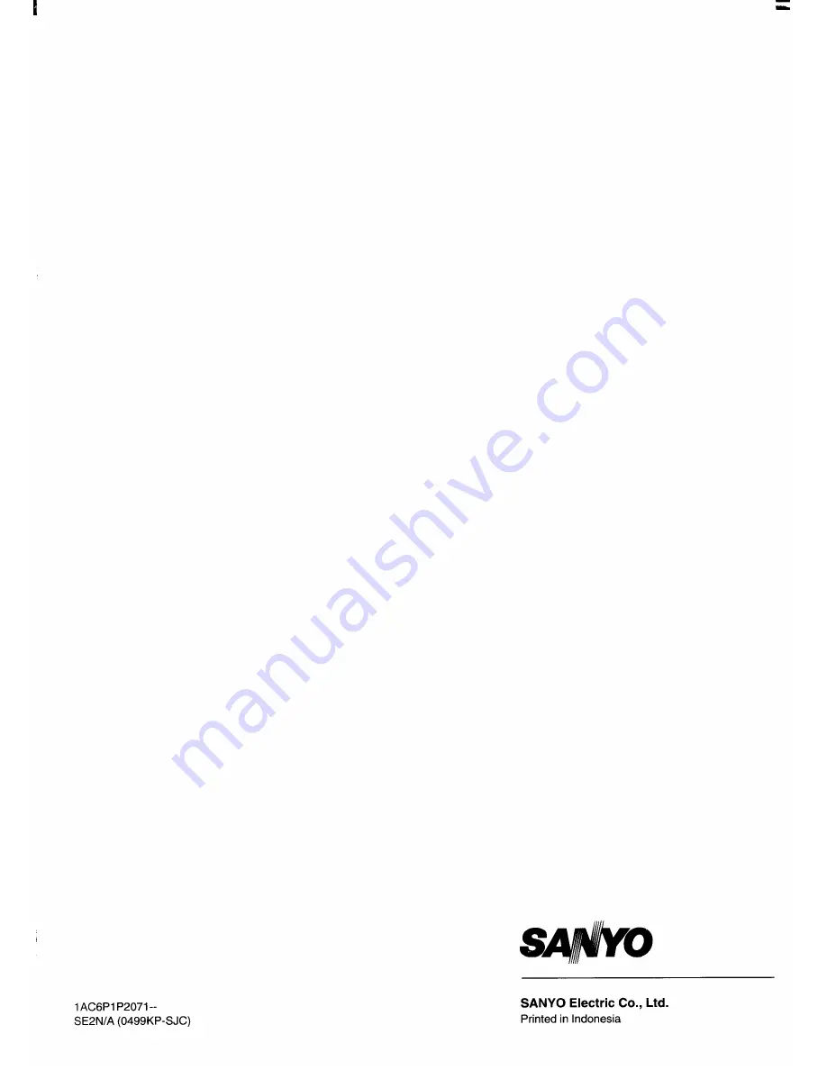 Sanyo VHR-VX200 Instruction Manual Download Page 20