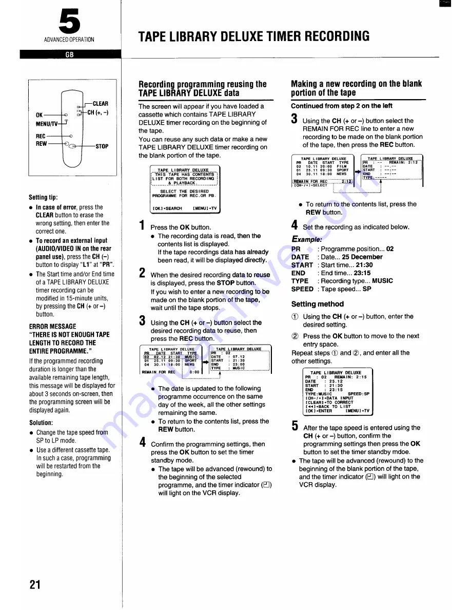 Sanyo VHR-VX800 Instruction Manual Download Page 24