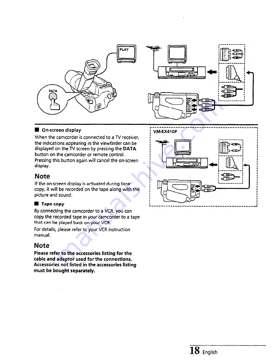 Sanyo VM-EX410P Скачать руководство пользователя страница 19