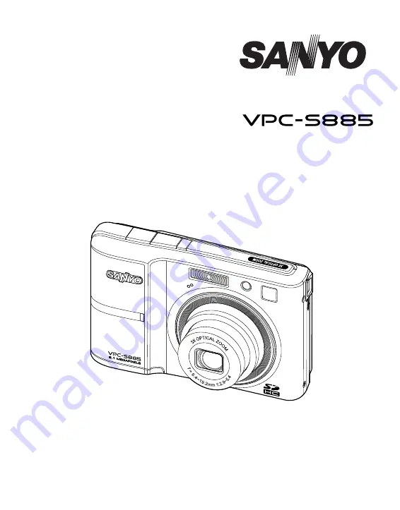 Sanyo VPC-S885 Instruction Manual Download Page 1