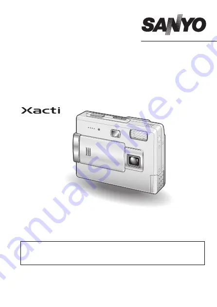 Sanyo Xacti VPC-A5 Instruction Manual Download Page 1