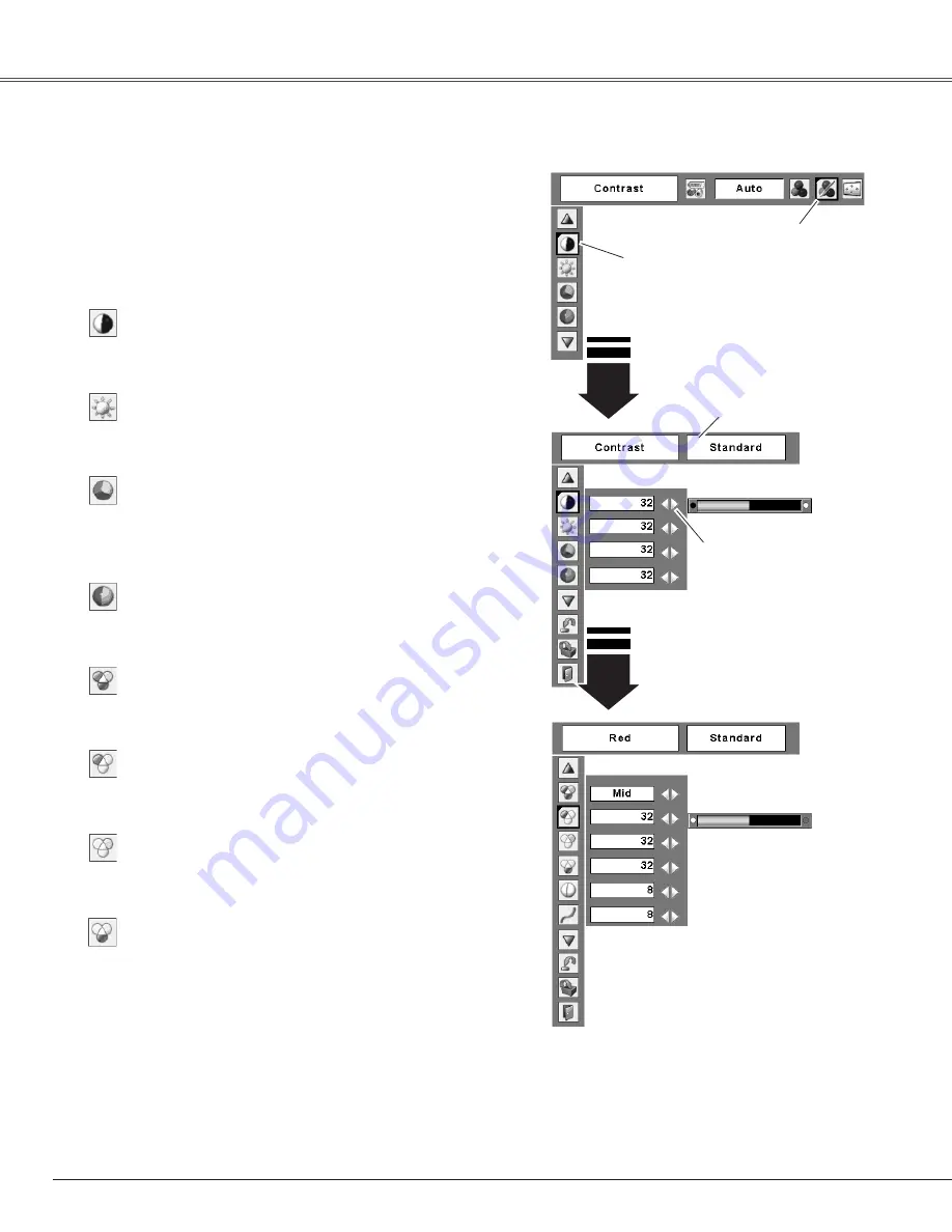 Sanyo XGA ULTRA SHORT-THROW PLC-XL51 Owner'S Manual Download Page 42